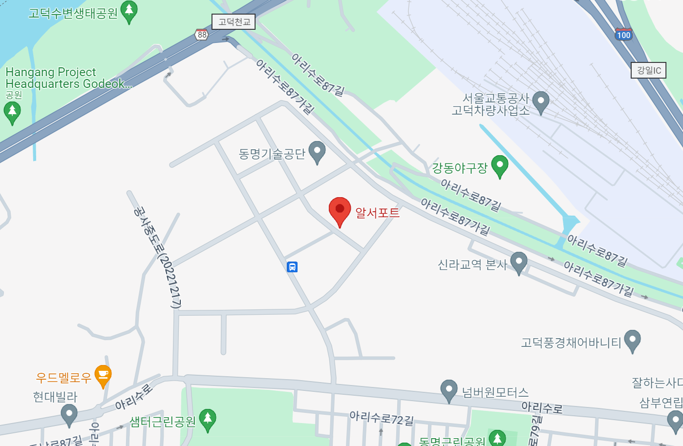 알서포트 서울본사 위치 지도 이미지